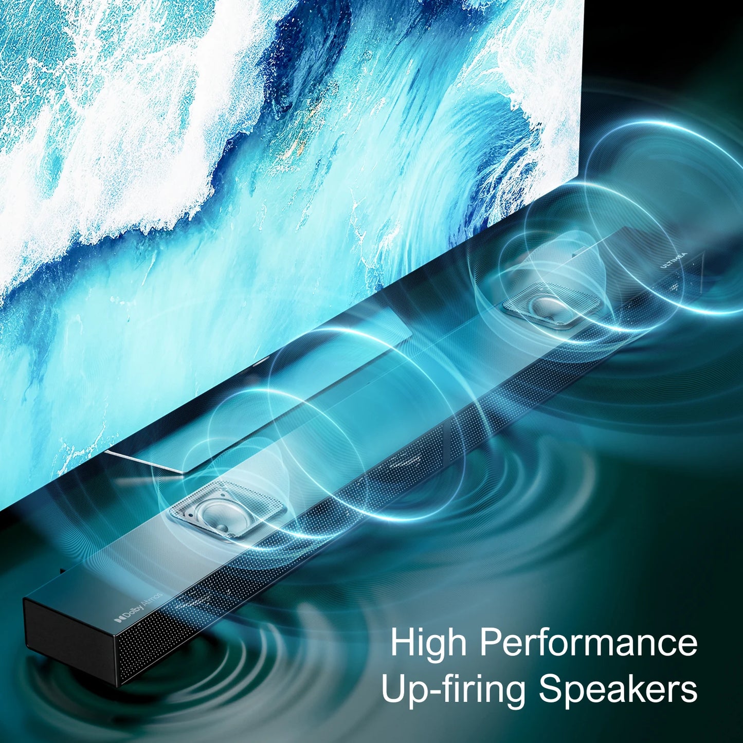 ULTIMEA 520W 5.1.2 Soundbar with Dolby Atmos for Smart TV,4K HDR Pass-through,Home Theater Wireless Bluetooth Soundbar Speakers