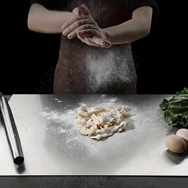 316 Stainless Steel Cutting Board Rolling Baking Board Household Meat Cutter Kitchen Rolling Board - Durable Kitchenware