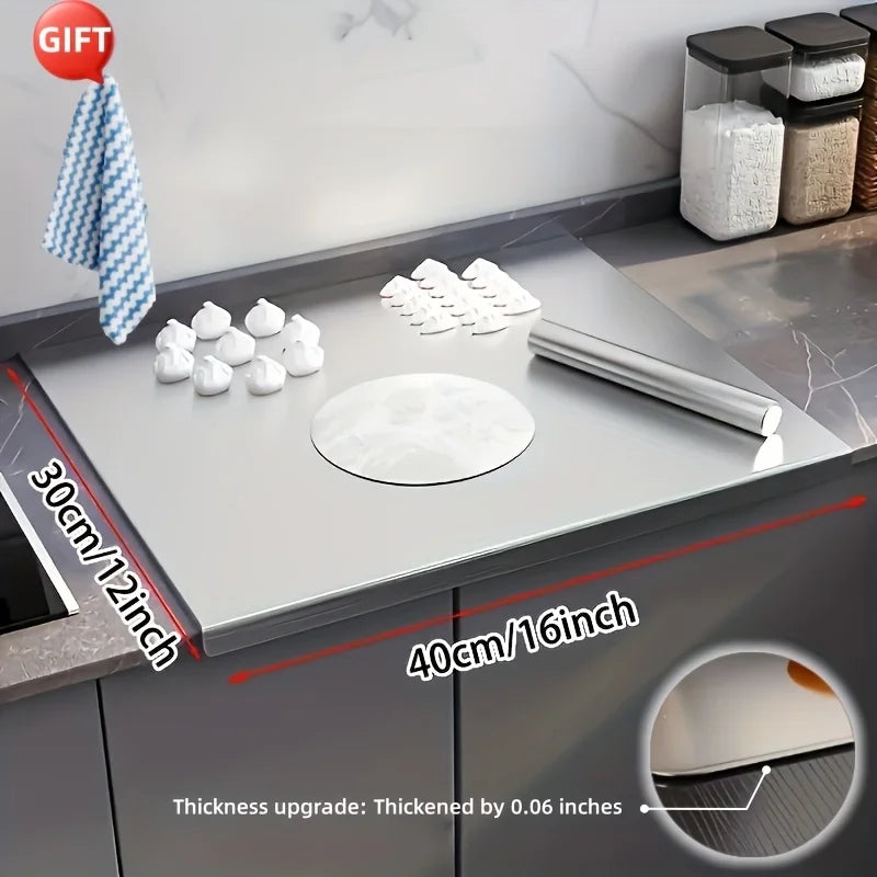 316 Stainless Steel Cutting Board Rolling Baking Board Household Meat Cutter Kitchen Rolling Board - Durable Kitchenware