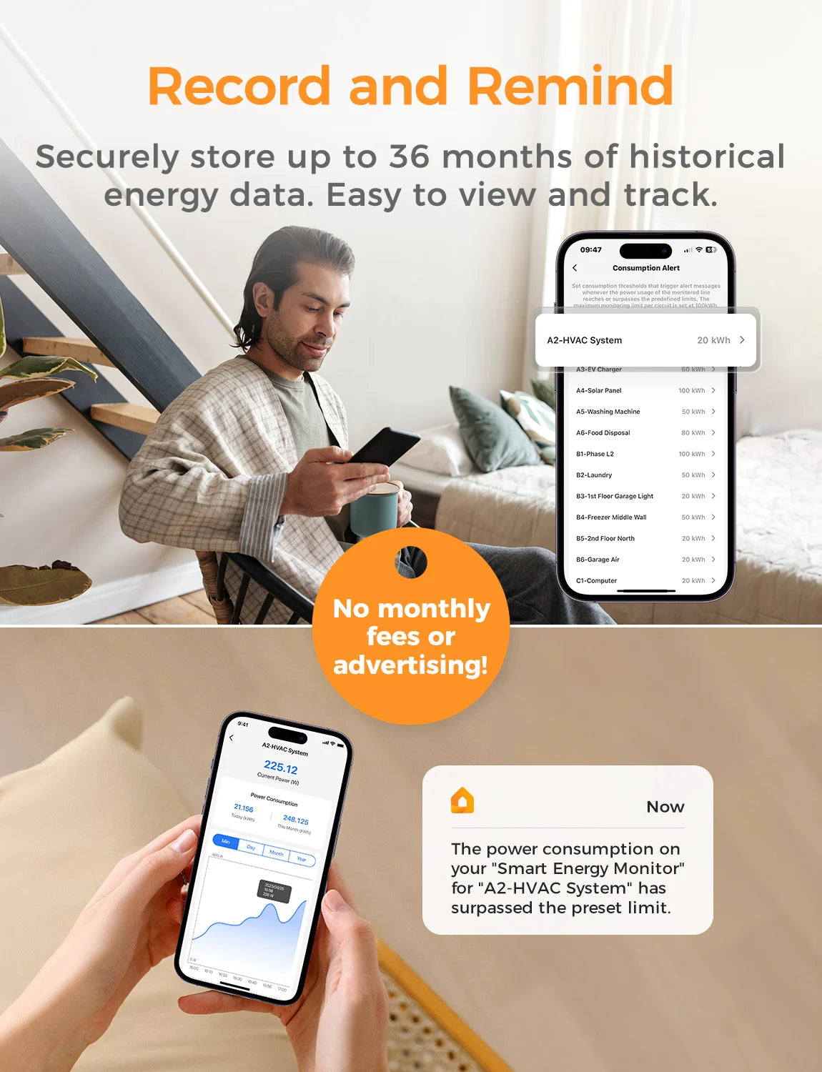 Refoss Smart Energy Monitor US Version EM16 Up to 200A Comprehensive Energy Data Work with Home Assistant